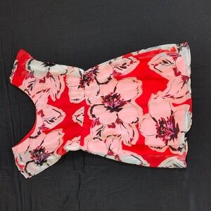 The Limited Pink & White Floral Short Sleeve Dress